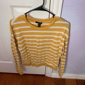 Forever 21 Yellow Striped Sweater